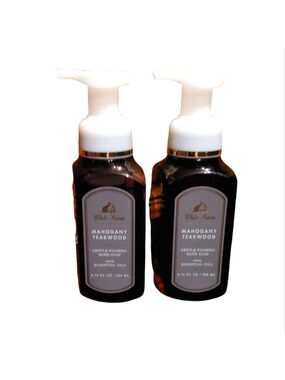 2 MAHOGANY TEAKWOOD GENTLE FOAMING HAND SOAPS